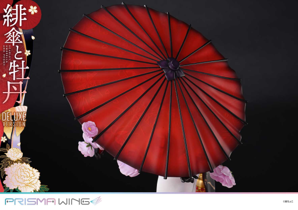 Prime 1 Studio PRISMA WING fuzichoco original Illustration Scarlet Umbrella and Peony Deluxe Version 1/7 Scale Pre-Painted Figure | 4582647120410