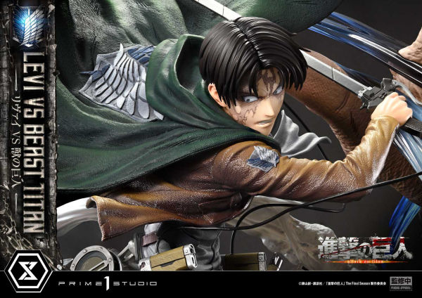 Prime 1 Studio Ultimate Premium Masterline  TV animation Attack On Titan  Levi versus Beast Titan | 4582647120052