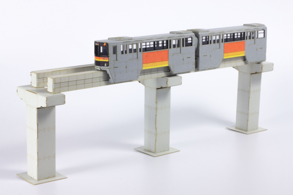 PMOA 1/150 Scale  Tama Intercity Monorail Series 1000 Paper kit（2cars） | 4582362387686