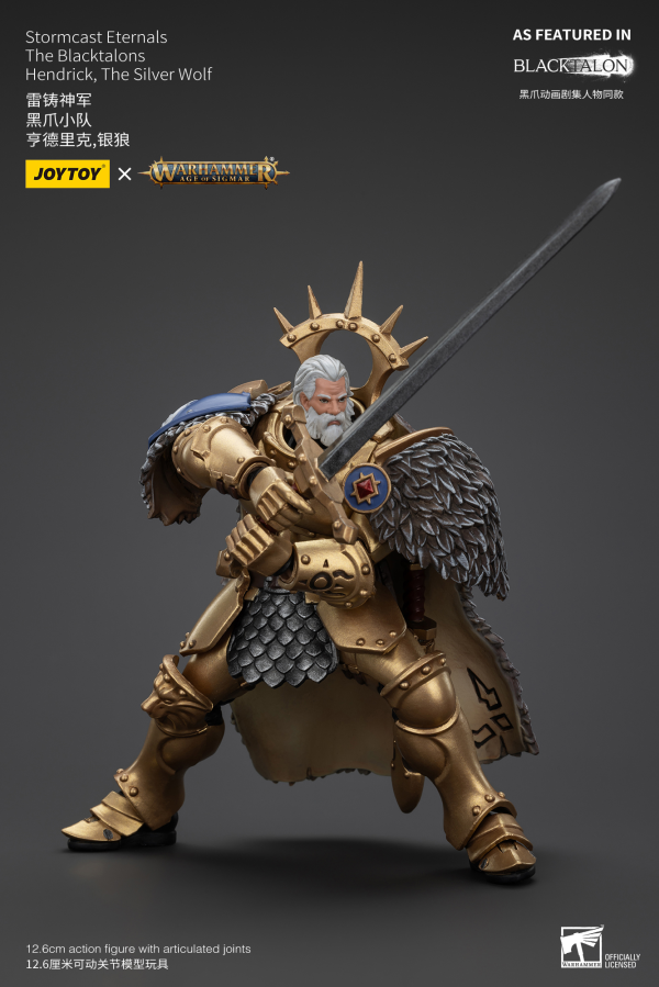 JOYTOY Stormcast Eternals The Blacktalons Hendrick, The Silver Wolf(6927054400904)(6927054400904)