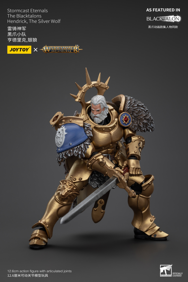 JOYTOY Stormcast Eternals The Blacktalons Hendrick, The Silver Wolf(6927054400904)(6927054400904)