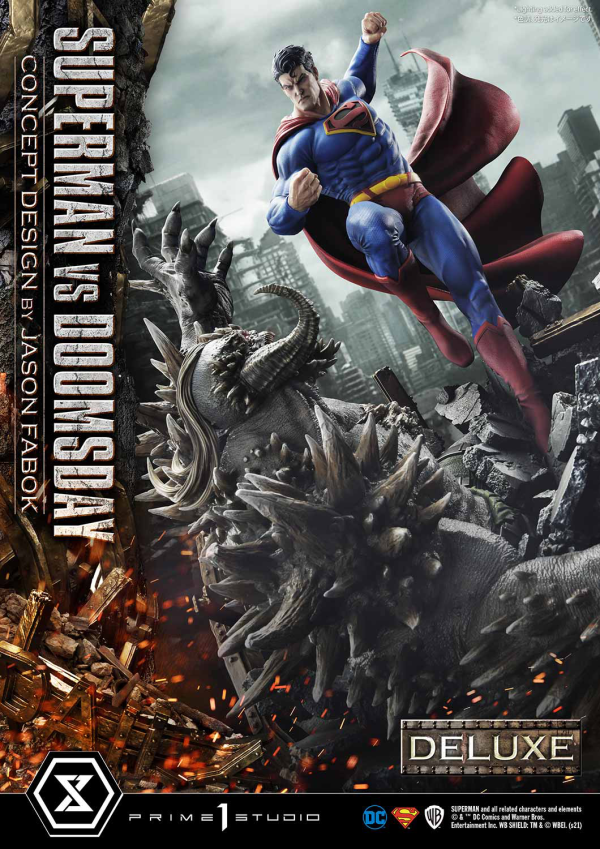 Prime 1 Studio Ultimate Museum Masterline Superman (Comics) Superman VS Doomsday (Concept By Jason Fabok) Deluxe Version(4580708034164)(4580708034164)