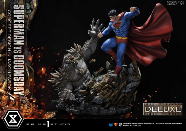 Prime 1 Studio Ultimate Museum Masterline Superman (Comics) Superman VS Doomsday (Concept By Jason Fabok) Deluxe Version(4580708034164)(4580708034164)