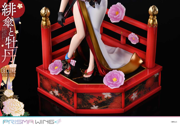 Prime 1 Studio PRISMA WING fuzichoco original Illustration Scarlet Umbrella and Peony Deluxe Version 1/7 Scale Pre-Painted Figure | 4582647120410