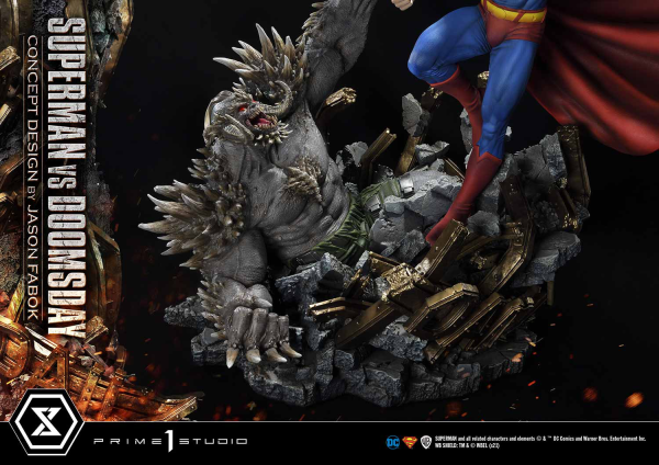 Prime 1 Studio Ultimate Museum Masterline Superman (Comics) Superman VS Doomsday (Concept By Jason Fabok) Deluxe Version(4580708034164)(4580708034164)