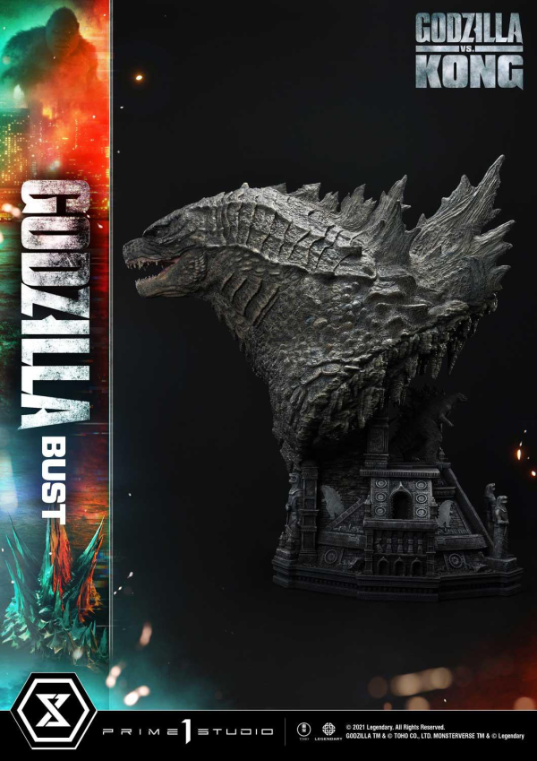 Prime 1 Studio Life Size Bust Godzilla vs Kong (Film) Godzilla Bonus Version | 4580708030975