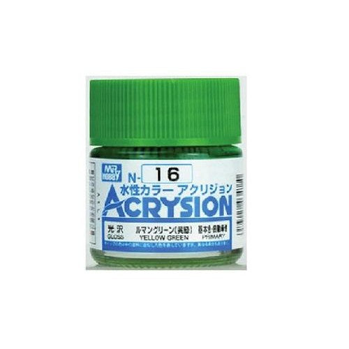 Mr Hobby Acrysion N16 - Yellow Green (Gloss/Primary)