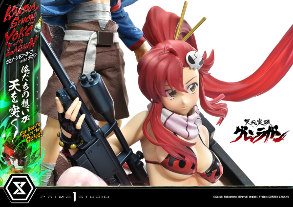 Prime 1 Studio Ultimate Premium Masterline Tengen Toppa Gurren Lagann Kamina, Simon & Yoko with Lagann "Our Hearts Pierce the Skies" DX Bonus Version | 4580708049564