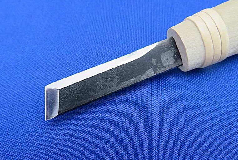 Shimomura Alec Fine Kisage Deburring Knife with Wood Handle