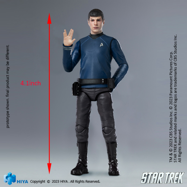 HIYA Toys Exquisite Mini Series 1/18 Scale STAR TREK 2009 Spock(6957534202575)(6957534202575)