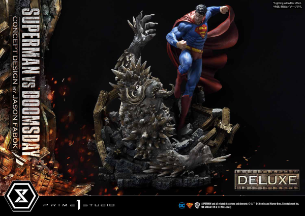 Prime 1 Studio Ultimate Museum Masterline Superman (Comics) Superman VS Doomsday (Concept By Jason Fabok) Deluxe Version(4580708034164)(4580708034164)