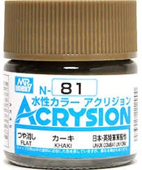 Mr Hobby Acrysion N81 - Khaki (Flat/UK Combat Uniform)