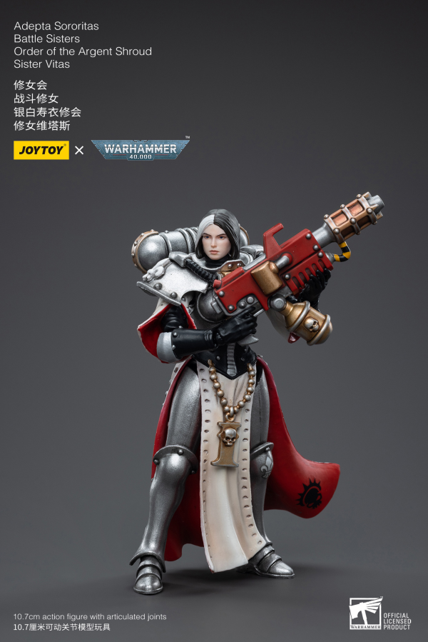 Joy Toy Warhammer 40K-Adepta Sororitas Battle Sisters Order of the Argent Shroud Sister Vitas