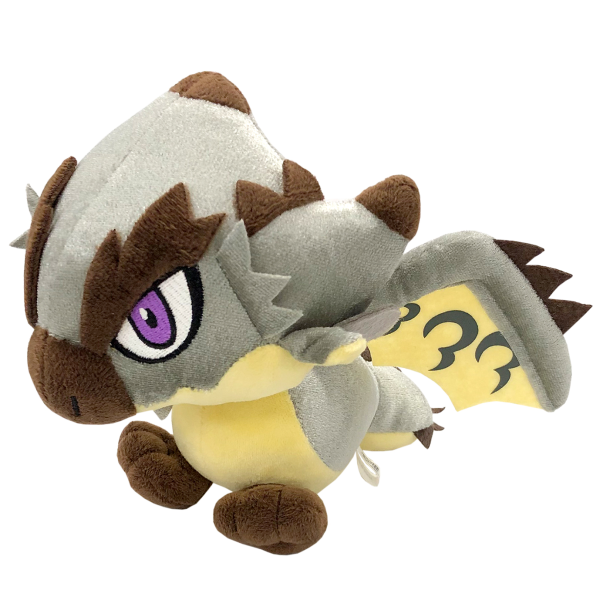 CAPCOM [Repeat Sales]Monster Hunter Chibi-Plush Silver Rathalos