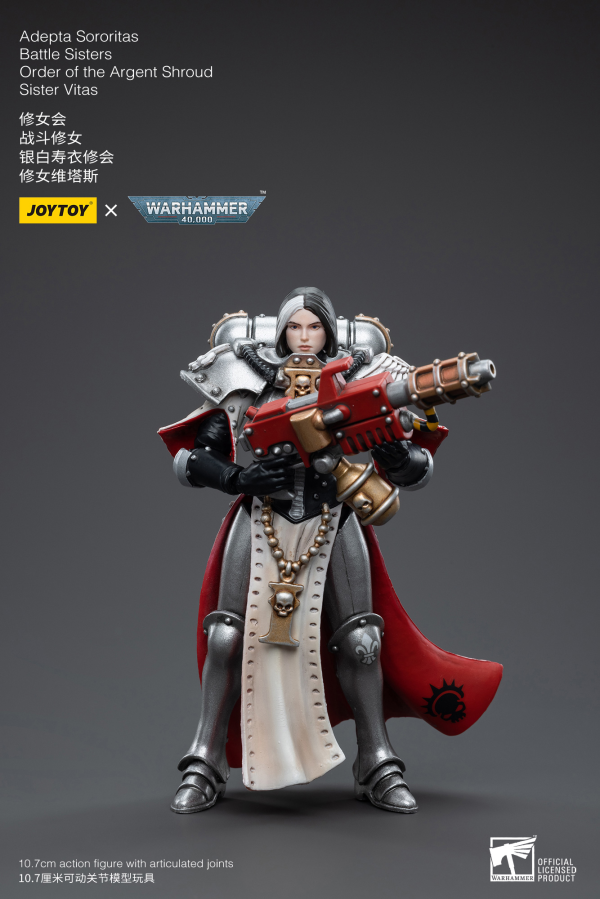 Joy Toy Warhammer 40K-Adepta Sororitas Battle Sisters Order of the Argent Shroud Sister Vitas