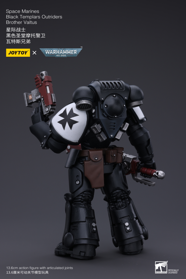 JOYTOY Space Marines Black Templars Outriders Brother Valtus(6973130372849)(6973130372849)