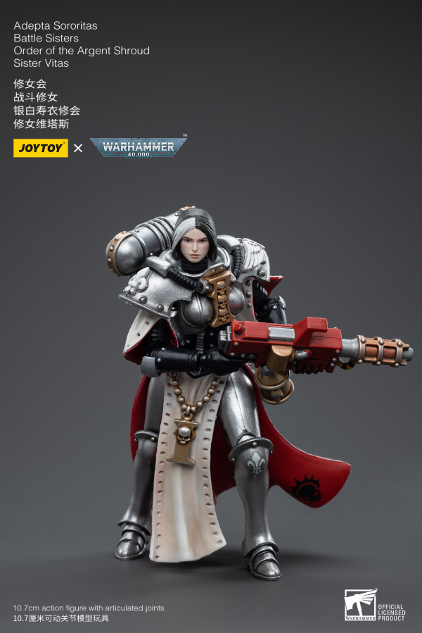 Joy Toy Warhammer 40K-Adepta Sororitas Battle Sisters Order of the Argent Shroud Sister Vitas