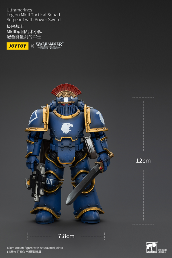 JOYTOY Ultramarines Legion MKIII Tactical Squad Sergeant with Power Sword(6927054400102)(6927054400102)