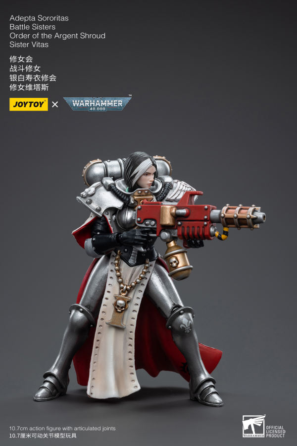 Joy Toy Warhammer 40K-Adepta Sororitas Battle Sisters Order of the Argent Shroud Sister Vitas