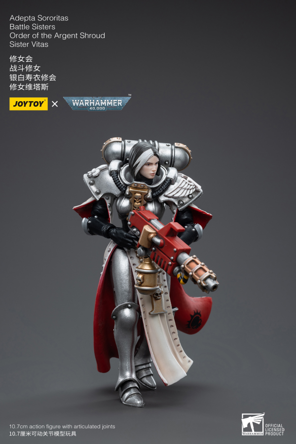 Joy Toy Warhammer 40K-Adepta Sororitas Battle Sisters Order of the Argent Shroud Sister Vitas