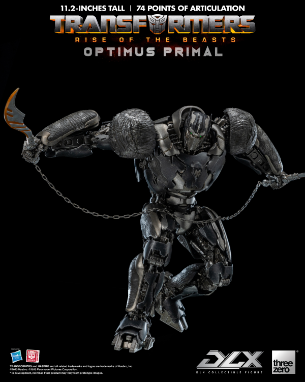 Three Zero Transformers: Rise of the Beasts - DLX Optimus Primal