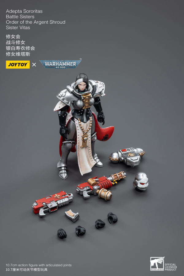 Joy Toy Warhammer 40K-Adepta Sororitas Battle Sisters Order of the Argent Shroud Sister Vitas