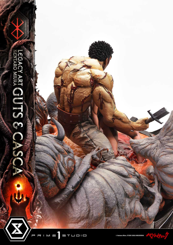 Prime 1 Studio Legacy Art "Kentaro Miura"  Berserk  Guts & Casca | 4580708049847