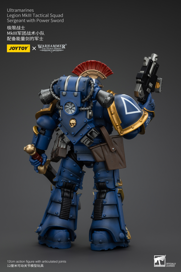 JOYTOY Ultramarines Legion MKIII Tactical Squad Sergeant with Power Sword(6927054400102)(6927054400102)