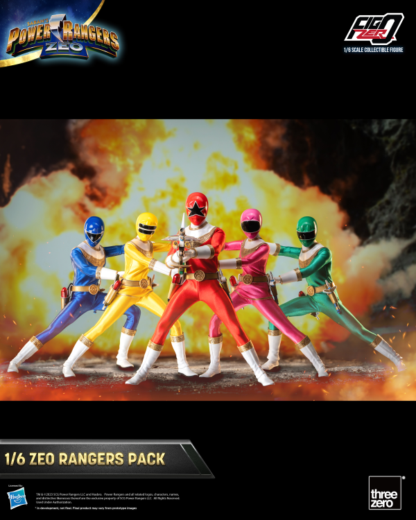 Three Zero Power Rangers Zeo - FigZero 1/6 Zeo Rangers Pack