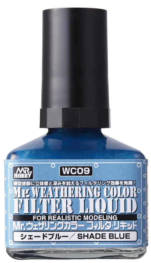 Mr Hobby Mr. Weathering Color - Filter Liquid Blue