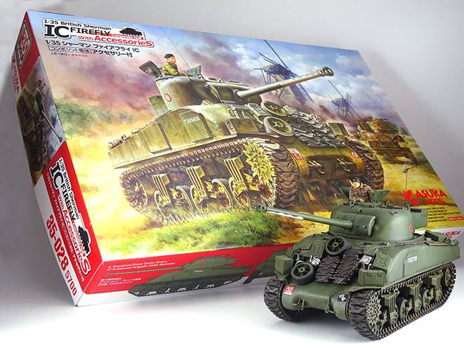 Asuka 1/35 British Sherman IC FIREFLY composite hull with Accessores