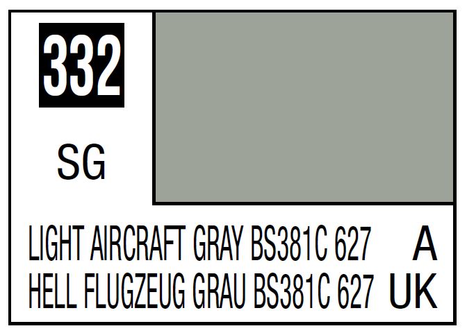 Mr Hobby Mr. Color 332 - Light Aircraft Gray BS381C 627 (Semi-Gloss/Aircraft)