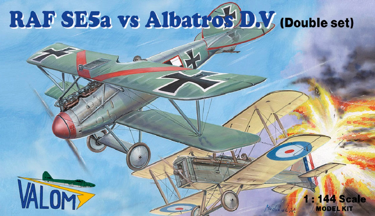 Valom 1/144 RAF SE5a vs Albatros D.V (Four Kits)