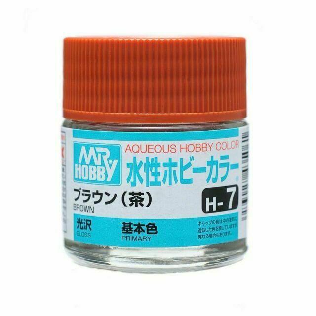 Mr Hobby AQUEOUS HOBBY COLOR - H7 GLOSS BROWN (PRIMARY)