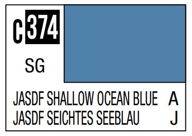 Mr Hobby C374 JASDF Shallow Ocean Blue [Japan air  self difence force  offshore camouflage]