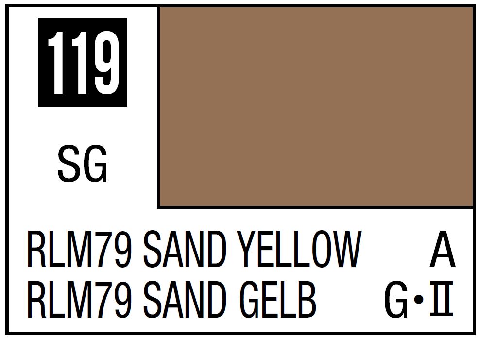 Mr Hobby Mr. Color 119 - RLM76 Sand Yellow (Semi-Gloss/Aircraft)