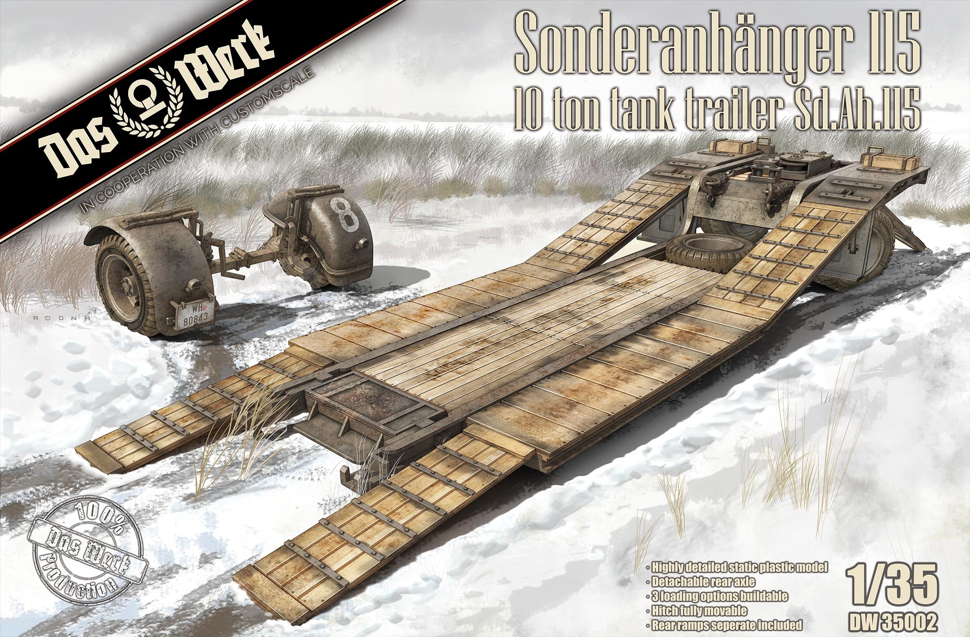 Das Werk 1/35 Sonderanhanger 115 - 10t Tank Trailer Sd.Ah.115