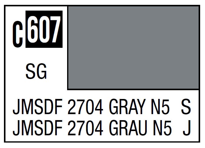 Mr Hobby C607 JMSDF 2704 Gray N5 [Japan Maritime Self-Defense Force ships]