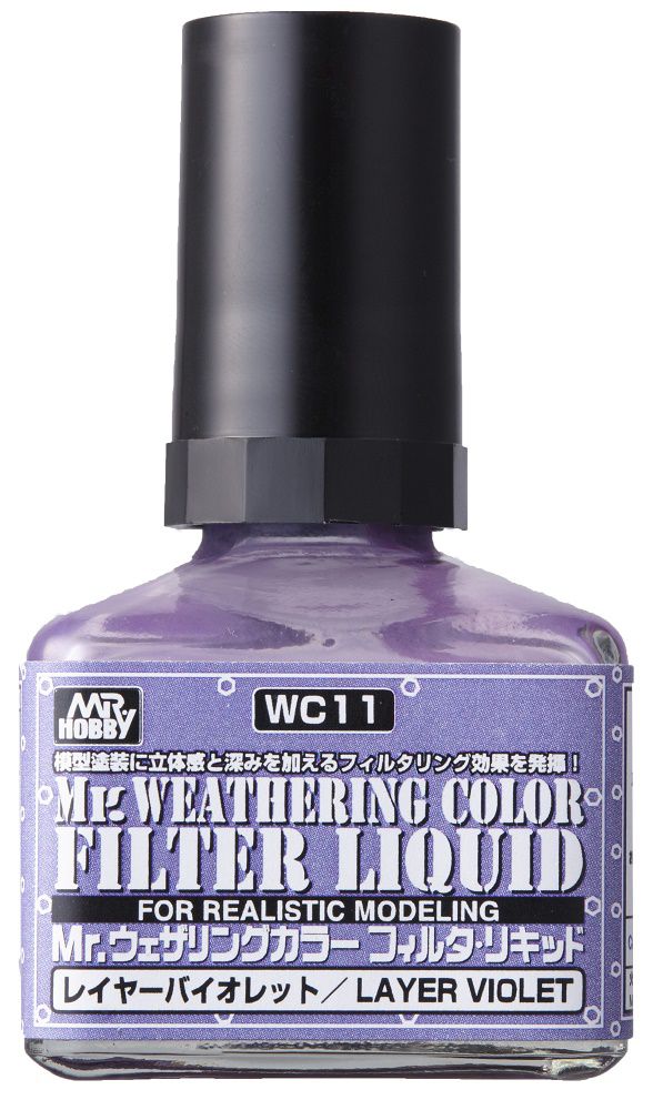 Mr Hobby Mr. Weathering Color - Filter Liquid Violet