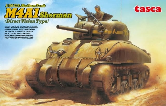 Asuka 1/35 M4A1 Sherman Direct Vision Type WWII US Medium Tank