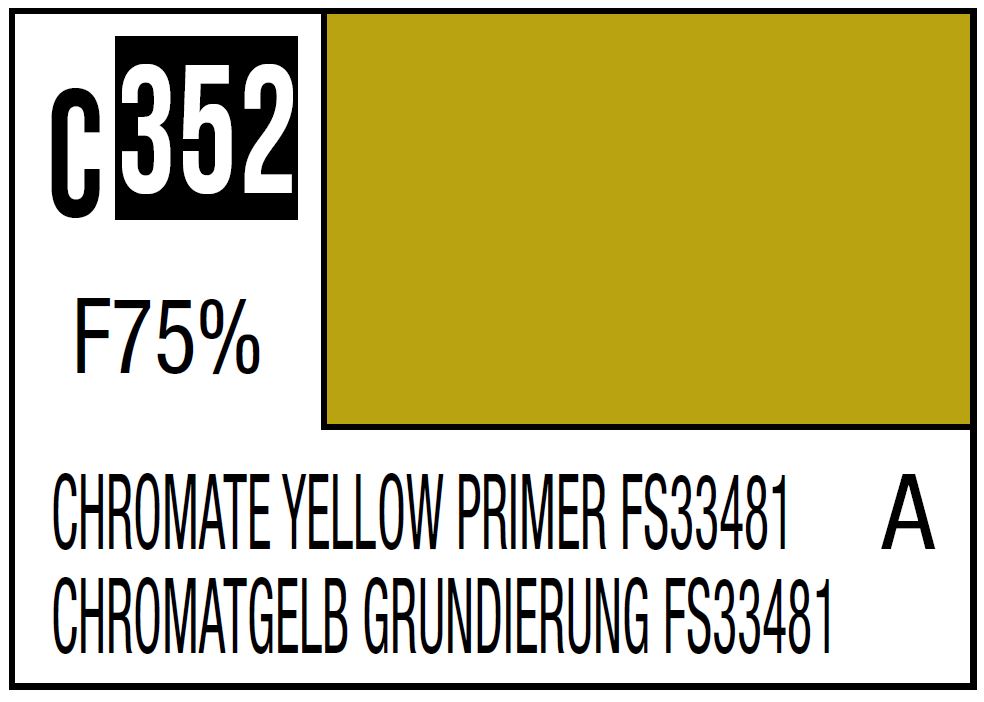 Mr Hobby C352 Chromate Yellow Primer FS33481 [US army/airforce aircraft interior]