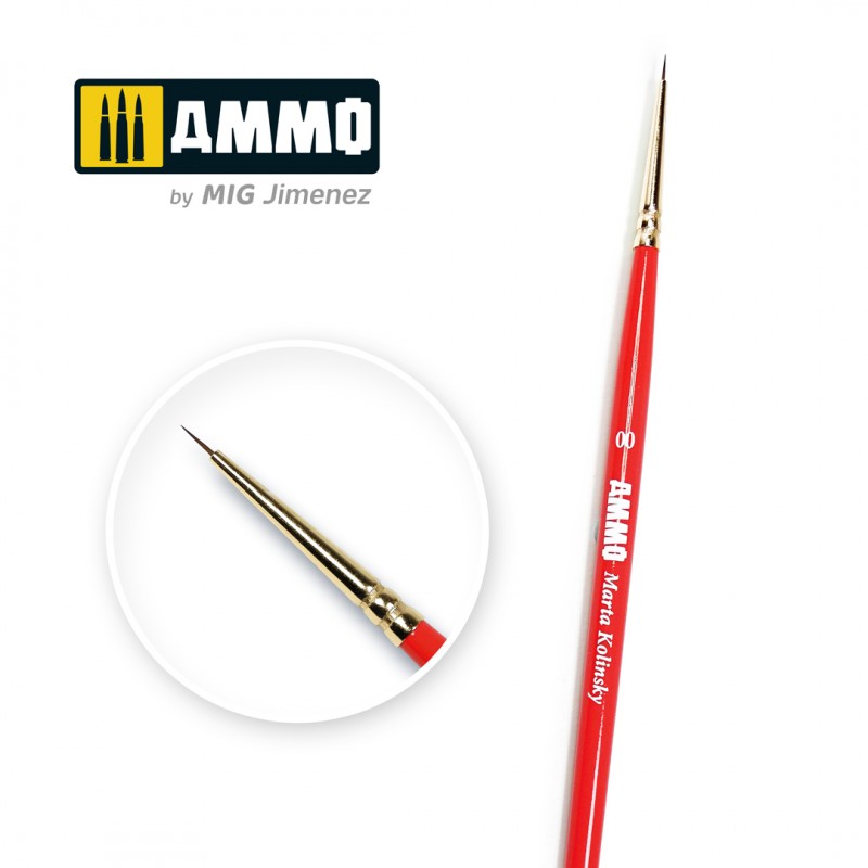 Ammo Mig Ammo Marta Kolinsky Premium Brush, 00