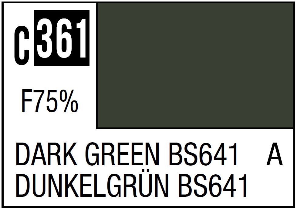 Mr Hobby C361 Dark Green BS641 [RAF standard color / WWII mid-late]