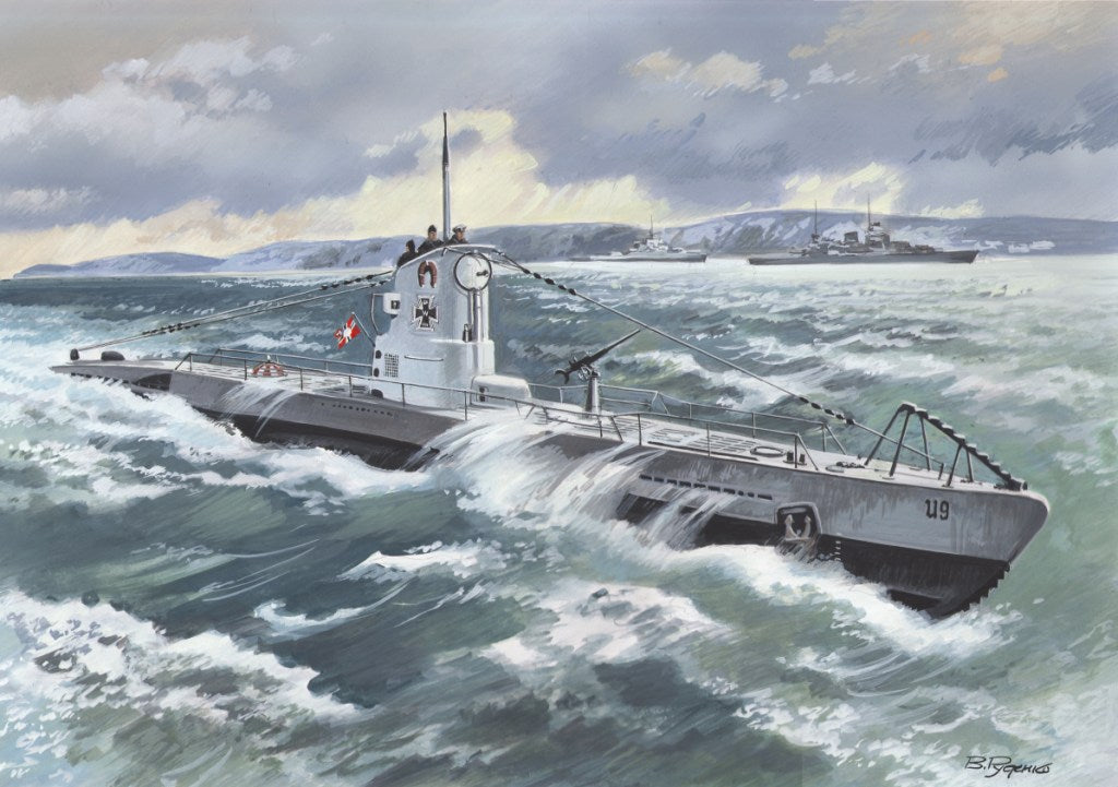 ICM 1/144 U-Boat Type IIB (1939), German Submarine