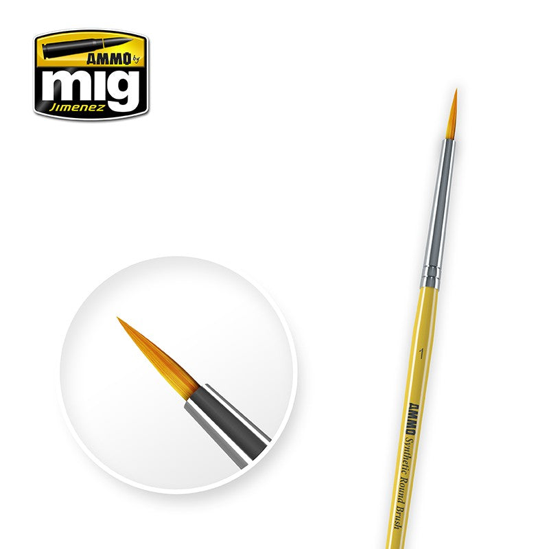 Ammo Mig Synthetic Round Brush, 1