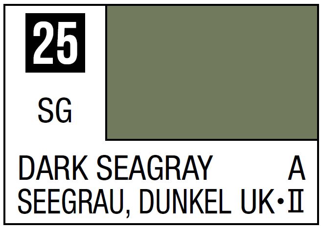 Mr Hobby Mr. Color 25 - Dark Seagray (Semi-Gloss/Aircraft)