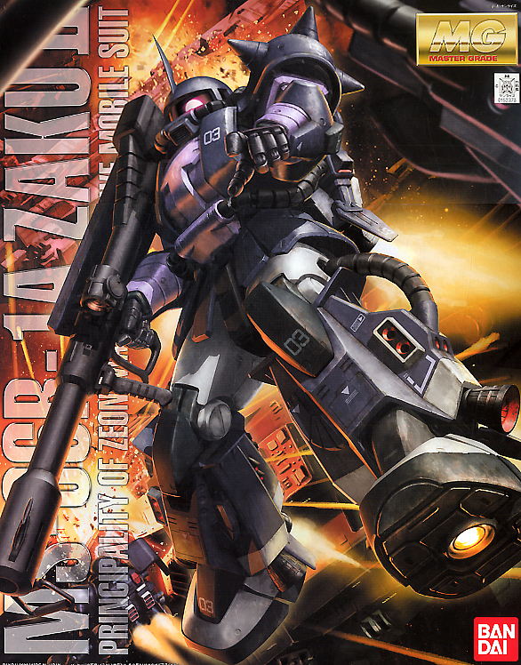 Bandai MG 1/100 MS-06R High Mobility Type Zaku II (Black Tri-Stars) Gundam