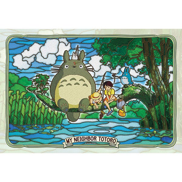 Ensky 300 Pieces - AC034 Totoro and Friends Fishing (Large) 'My Neighbor Totoro', Ensky Artcrystal Puzzle