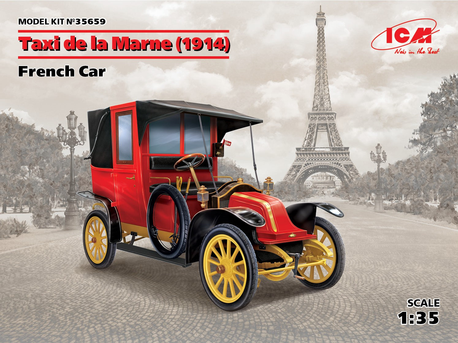 ICM 1/35 Taxi de la Marne (1914), French Car