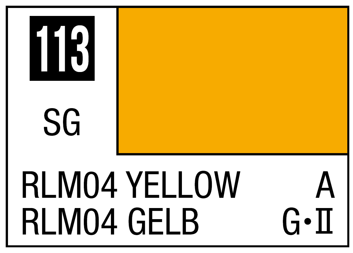 Mr Hobby Mr. Color 113 - RLM04 Yellow (Semi-Gloss/Aircraft)